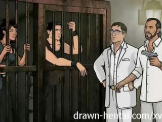 Archer hentai - penjara kotor filem dengan lana