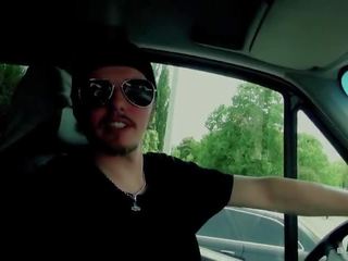 Bums Bus - Hardcore sex in the backseat with slutty German blonde seductress