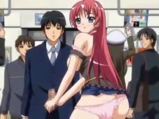 Naked erotic anime redhead in hardcore anime scenes