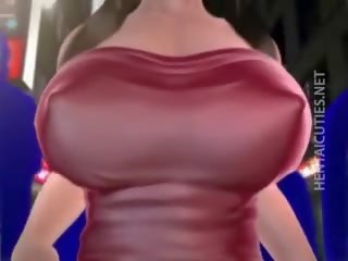 Sweet 3D Anime divinity Gets Big Jugs Sucked