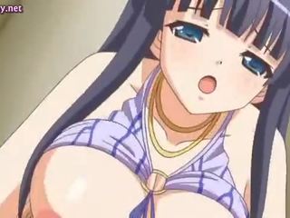 Brunet anime sweety gets screwed