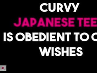 Fascinating सुडौल जपानीस टीन होती हे तैयार को obey आप