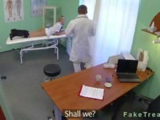 Enticing Blonde Nurse Fucked By Dr. In His Office