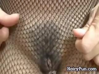 Hairy And Busty MILF Does A Striptease