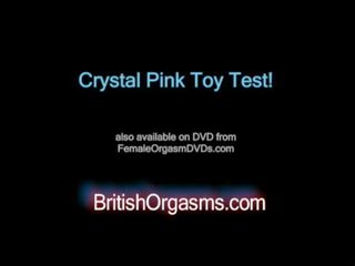 क्रिस्टल गुलाबी हस्तमैथुन खिलौना टेस्ट