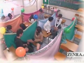 Subtitled japan schoolgirls kelas masturbation cafe