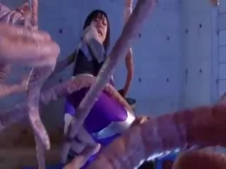 Huge tentacle and big Titty asian dirty video mistress