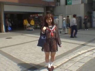 Mikan Astonishing Asian adolescent Enjoys Public Flashing