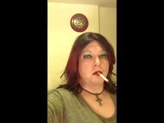 Smoking call girl