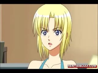 Japanese Hentai With Huge Melon Boobs Hard Poking By Her Mas