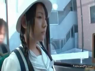 Charming Asian street girl Gets concupiscent Showing Off Part5