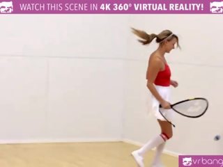 VR Bangers - DILLION and PRISTINE SCISSORING shortly after NAKED Racquetbal