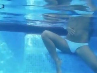 Underwater Tease Of perky Boobs