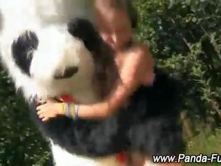 Jimat rumaja gets off with toy panda
