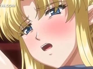 Marvelous blonde anime fairy cunt banged hardcore