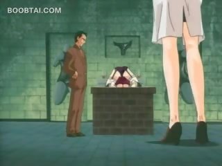 X rated movie Prisoner Anime young woman Gets Pussy Rubbed In Undies