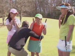 Erika hiramatsu bere dva clubs po golfové -uncensored jav-