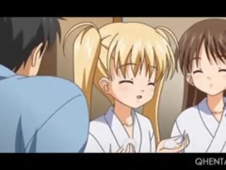 Hentai School Threesome With Little Doll Jumping Hard cock