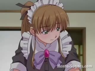 Fascinating Hentai Maid Stripping Panties And Teasing Her healer