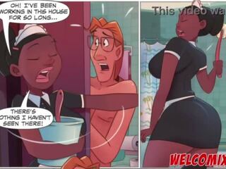 A foder o excelente maid&excl; mop em o maid&excl; o marota animação história em quadrinhos
