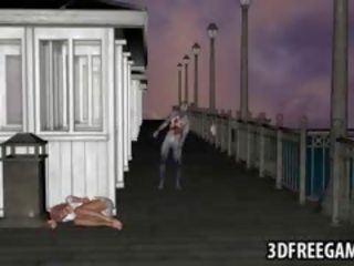 Berpayu dara besar 3d kartun madu mendapat fucked oleh yang zombi